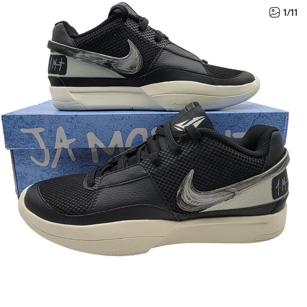 Nike Ja 1 'Ain't Ducking No Smoke' Black - Men's Size 8